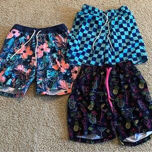 Bundle of 3 men’s size small bathing suits/swim trunks